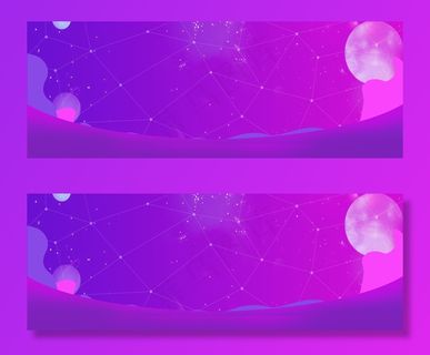 紫色渐变双十一狂欢返场淘宝banner