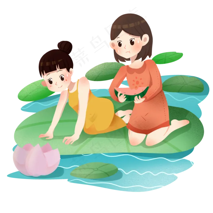 中元节鬼节放莲花灯(3000X3000(DPI:299))psd模版下载