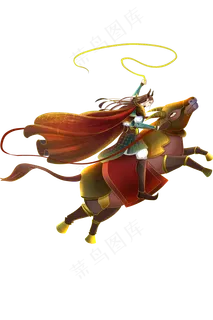 国朝中国风骑牛战士 国朝中国风骑牛战士