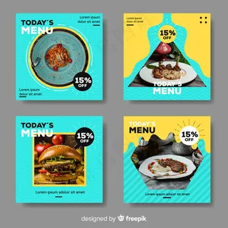 带照片的烹饪模板集