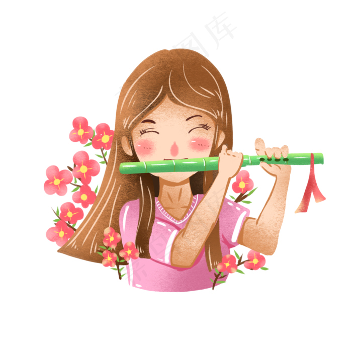 教师节音乐老师手绘商用手绘插画