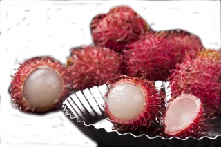 美味可口的红毛荔枝