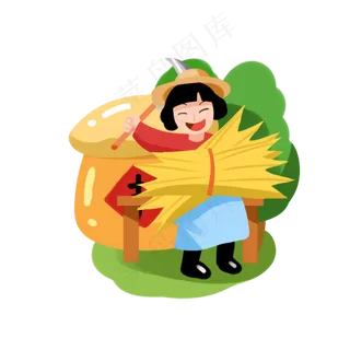 秋冬季节丰收的麦子