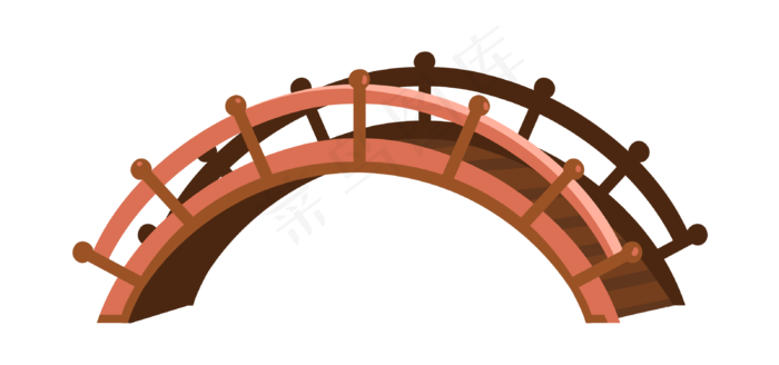 中国风建筑素材小桥