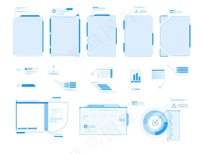 未来汽车服务，扫描和自动数据分析。智能汽车横幅banner。未来主义等轴测智能汽车和图标与机器效益。插图