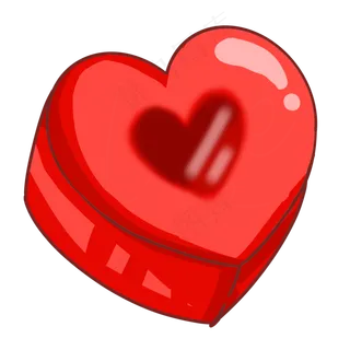 红色礼盒爱心插图