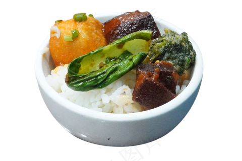 营养大米饭红烧肉