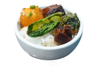 营养大米饭红烧肉
