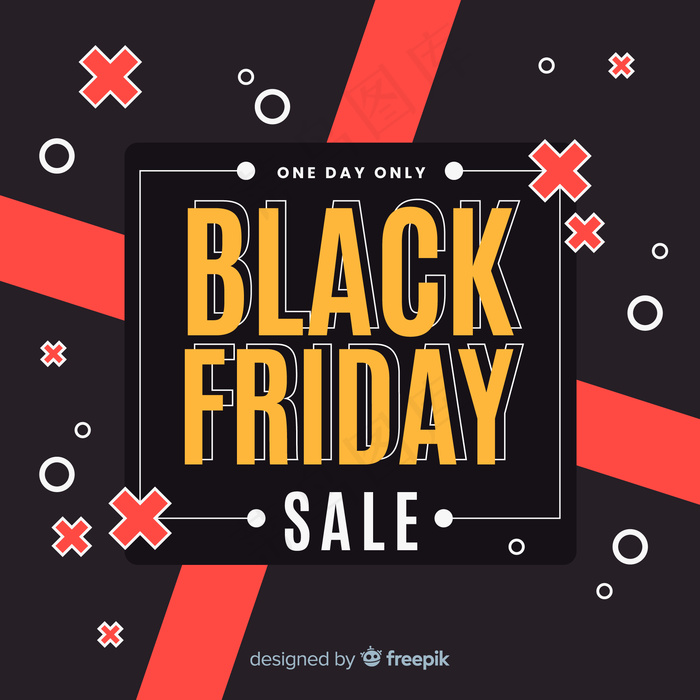 黑色星期五概念，平面设计背景