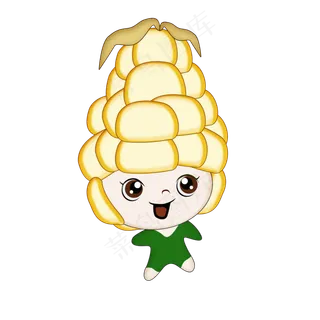 卡通玉米立秋蔬菜
