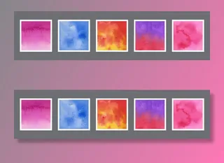 抽象彩色水彩背景集