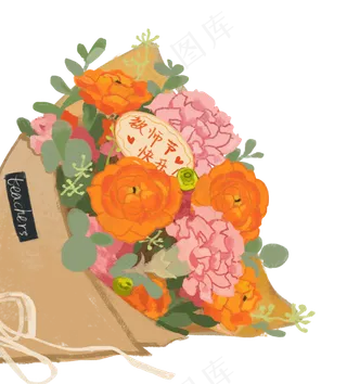 教师节鲜花捧花