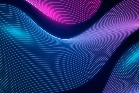 波浪抽象霓虹灯背景