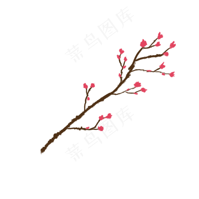 一枝梅梅花(2000X2000(DPI:150))psd模版下载
