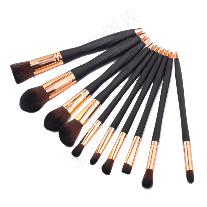 一堆化妆工具免抠图