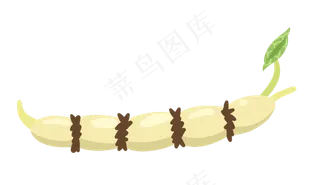 手绘卡通莲藕立秋