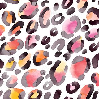 水彩画动物图案