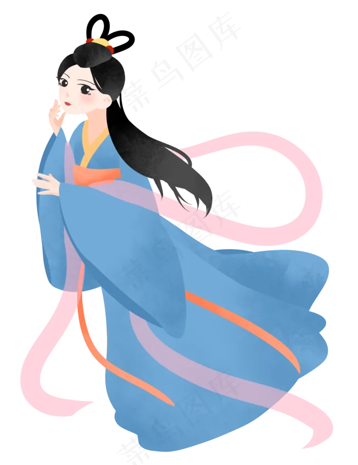 中秋节奔月嫦娥(2000X2598(DPI:300))psd模版下载
