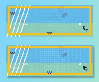 彩色孟菲斯几何小潮货女装电商banner