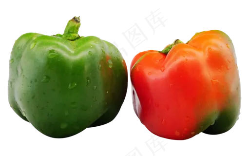 绿色红色菜椒 绿色红色菜椒