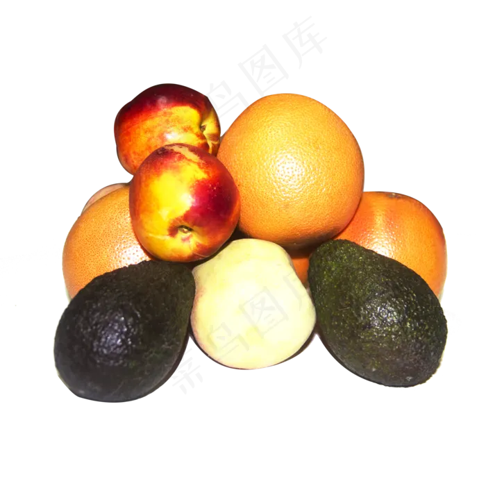 新鲜水果美味水果桃子油桃西柚牛(2000*2000px 300 dpi )