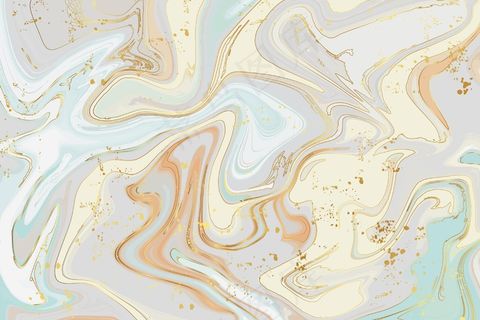 液体大理石背景金飞溅