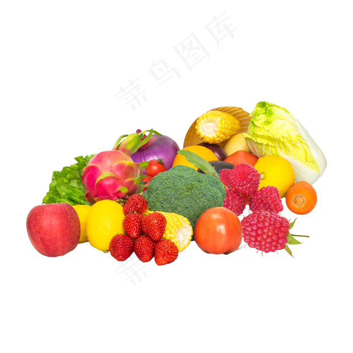 绿色新鲜蔬菜水果