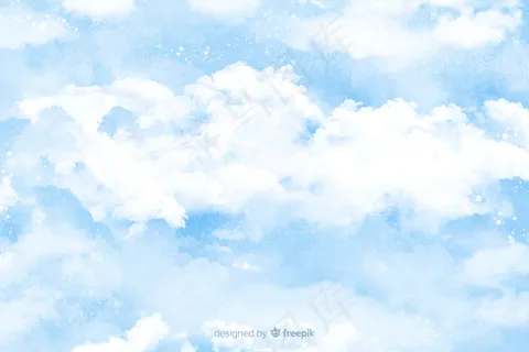 水彩云背景 水彩云背景