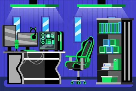 卡通游戏室插图