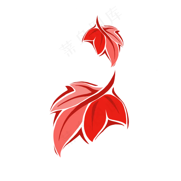 立秋枫叶卡通装饰图案手绘(2000X2000(DPI:300))psd模版下载