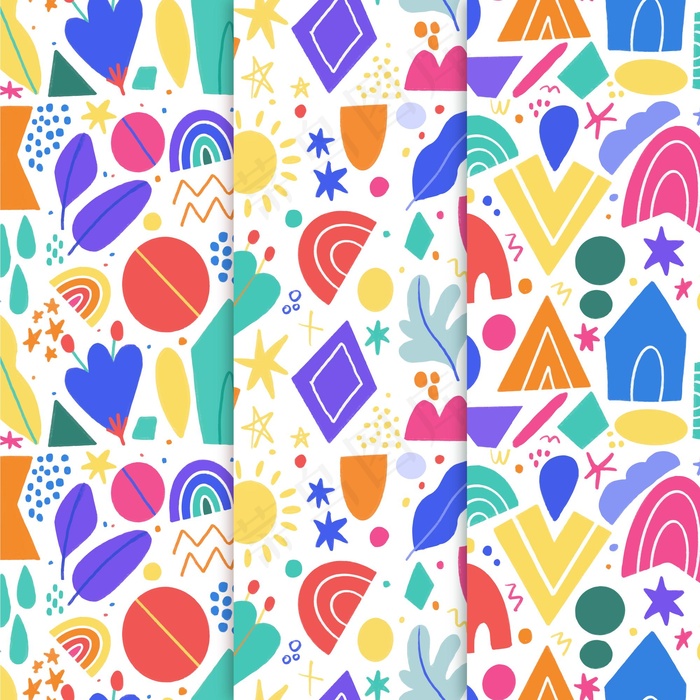 抽象手绘图案集