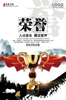 企业文化挂画  励志海报 诚信文明海报