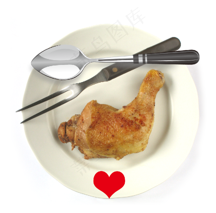 西餐 鸡腿 广告 摄影psd模版下载