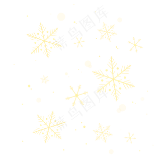 立冬冬至寒冷金色雪花