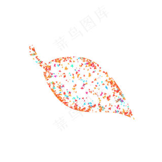 秋天的落叶矢量素材