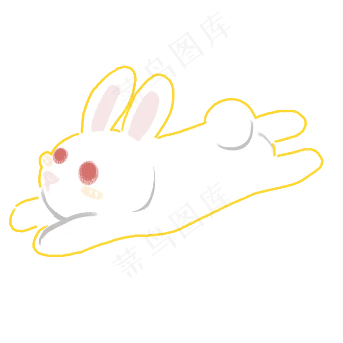  兔子动物 (2000X2000(DPI:300))psd模版下载