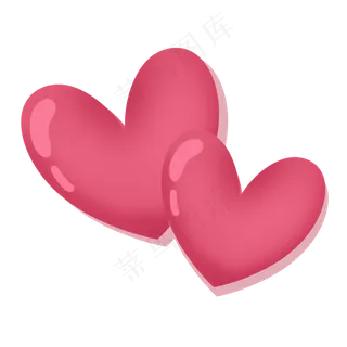 粉红色温馨七夕爱心