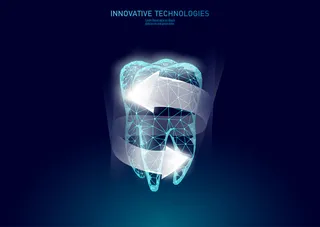 低倍牙齿保护医疗理念。