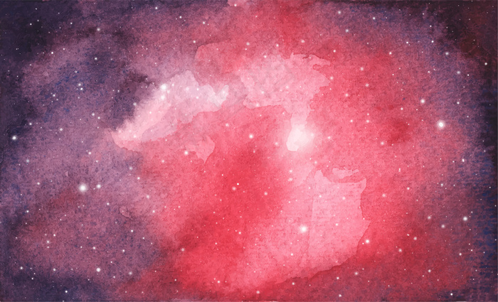 抽象水彩银河系天空背景，宇宙纹理与恒星。夜空。eps,ai矢量模版下载