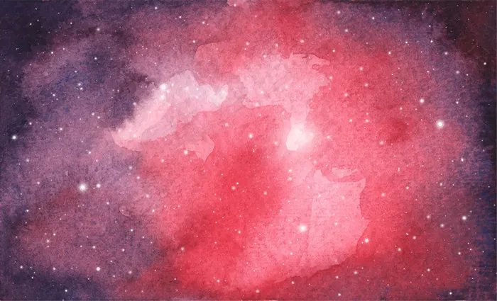 抽象水彩银河系天空背景，宇宙纹理与恒星。夜空。eps,ai矢量模版下载