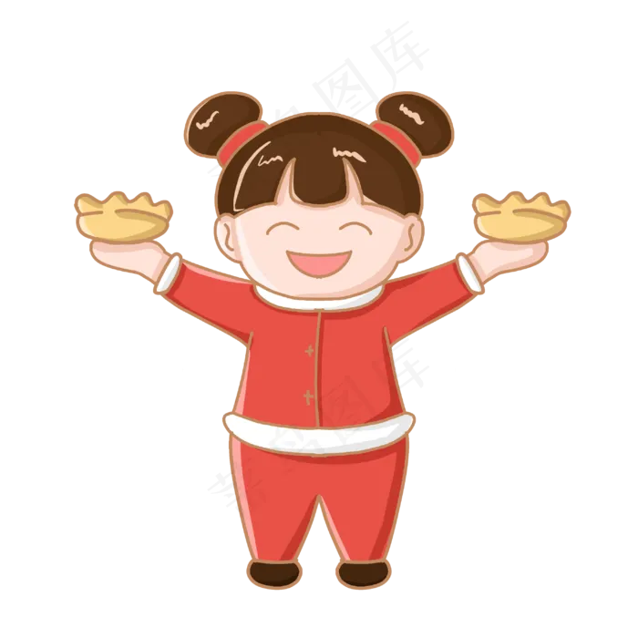 冬至吃饺子福娃(3000X3000(DPI:300))psd模版下载