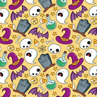 手绘万圣节图案