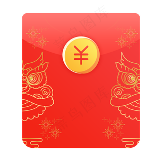 创意喜庆红色红包装饰