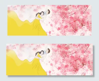 情人节浪漫粉色樱花