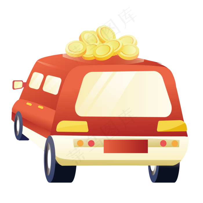 金融活动收益理财红包促销插画