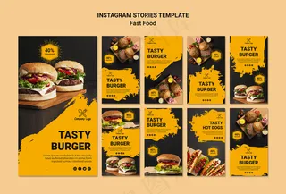 快餐模板故事模板