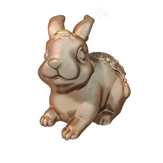 仿真玉兔雕塑png图