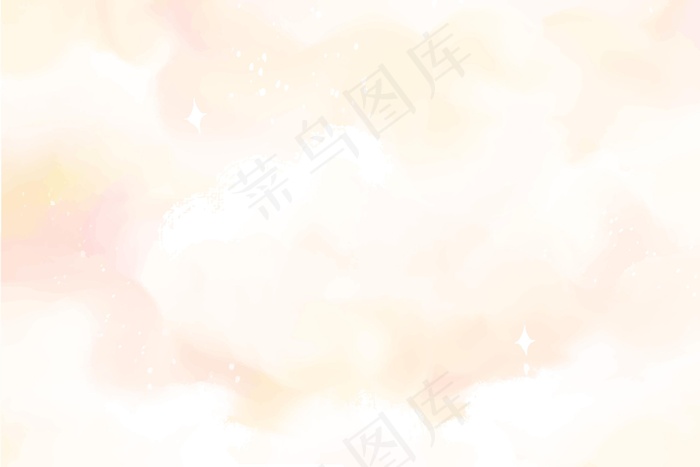 手绘水彩粉彩天空背景