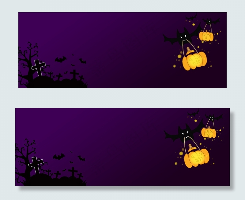 万圣节小鬼卡通背景