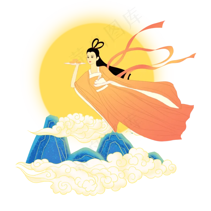 国潮中秋(2000X2000(DPI:300))psd模版下载